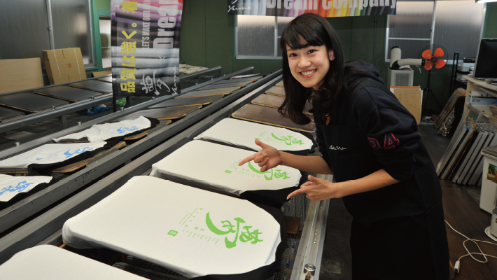 プリント加工見学